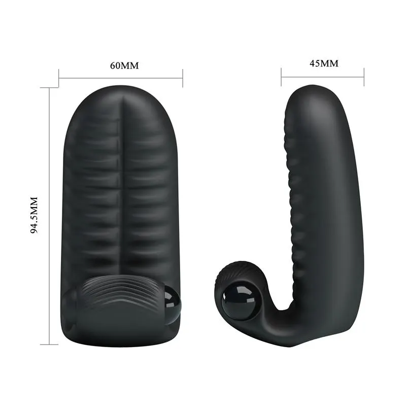 Abbott Funda para el Dedo con Vibración Negro · PRETTYLOVE · Estimuladores de Clítoris — photo 7
