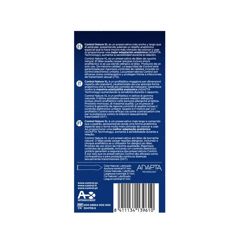 Nature XL 12 uds · CONTROL · Lubricantes — Foto 3