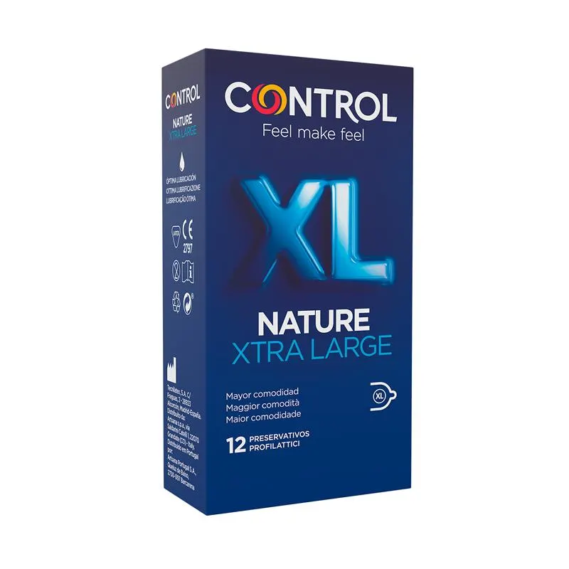 Nature XL 12 uds · CONTROL · Lubricantes