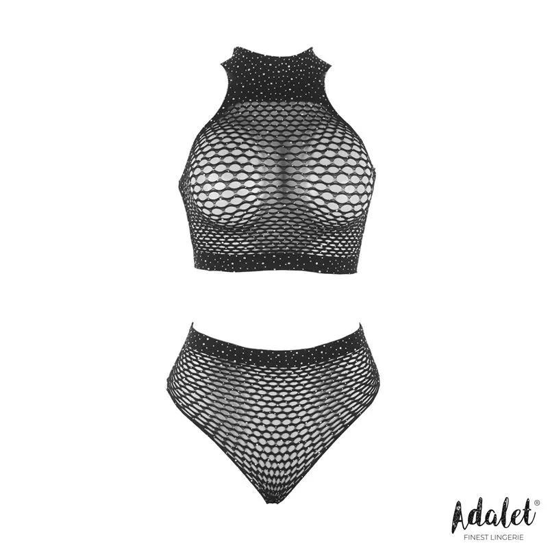 Marga Set Top y Braguitas Rejilla · S/M · ADALET LINGERIE · Conjuntos y Bodies — Foto 3