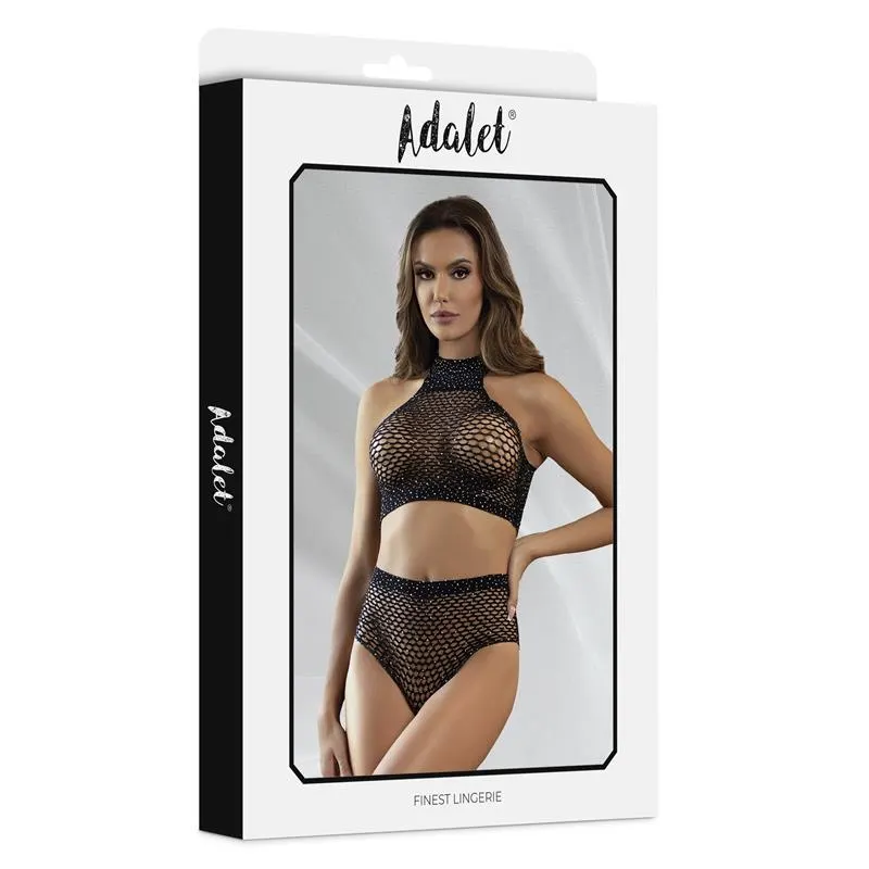 Marga Set Top y Braguitas Rejilla · S/M · ADALET LINGERIE · Conjuntos y Bodies — Foto 4