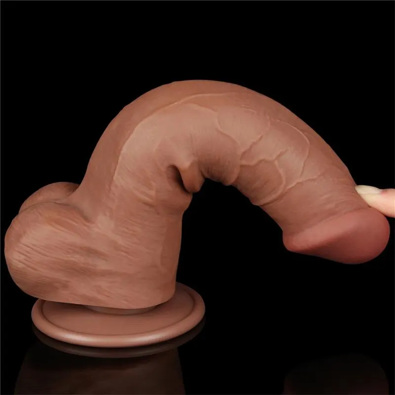 Dildo con Piel Retractil Skin 8 Bronceado · LOVETOY · Dildos — Foto 9