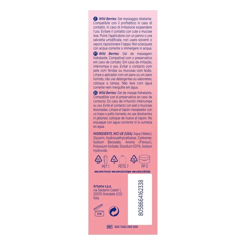 Gel de Masaje Wild Berries 200 ml · CONTROL · Cuidado Íntimo y Masaje — photo 3