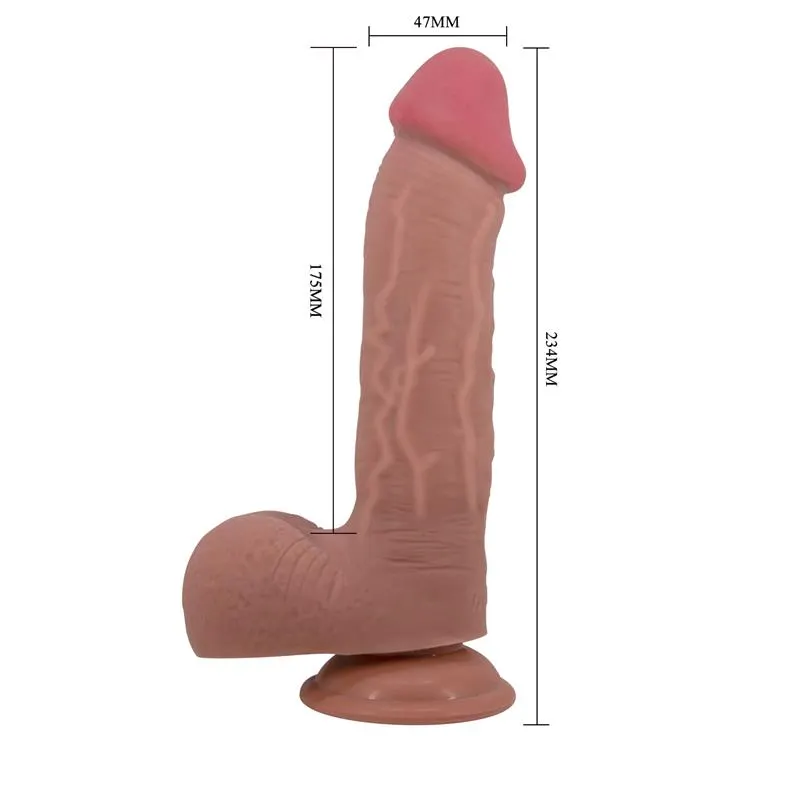 Dildo Realista con con Piel Retractil 9,2 · PRETTYLOVE · Dildos — photo 6