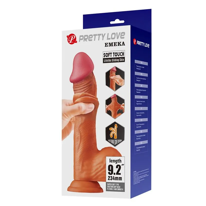 Dildo Realista con con Piel Retractil 9,2 · PRETTYLOVE · Dildos — photo 7