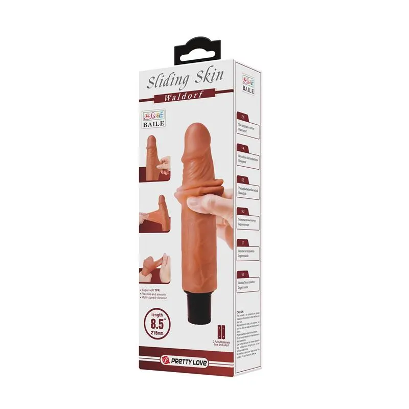 Waldorf Dildo con Piel Retractil 8,5 · PRETTYLOVE · Dildos — Foto 9