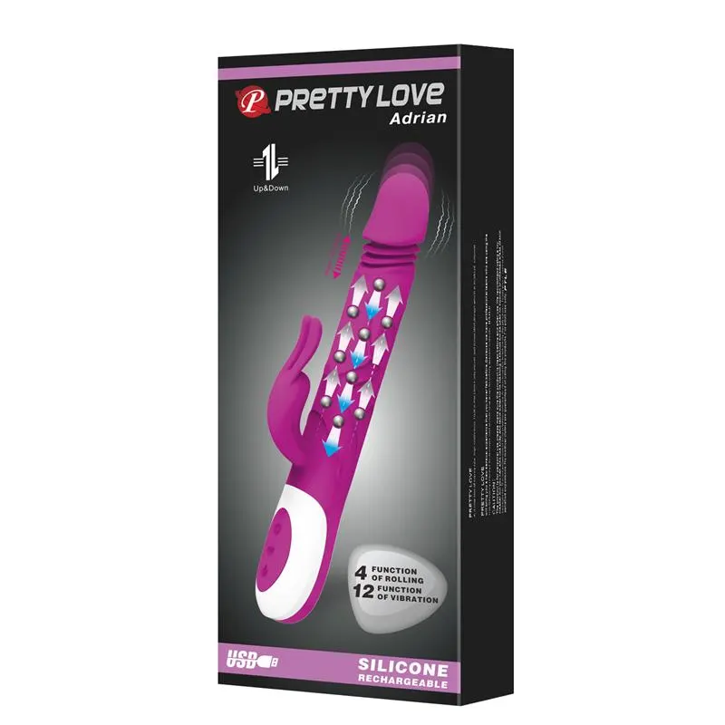 Vibrador con Bolas Rolling y Movimiento Up and Down Adrian · PRETTYLOVE · Vibradores — photo 9