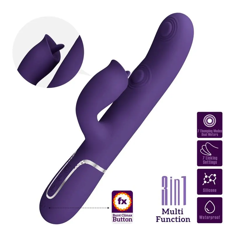 Gigi Vibrador con Licking y Thumping · PRETTYLOVE · Vibradores