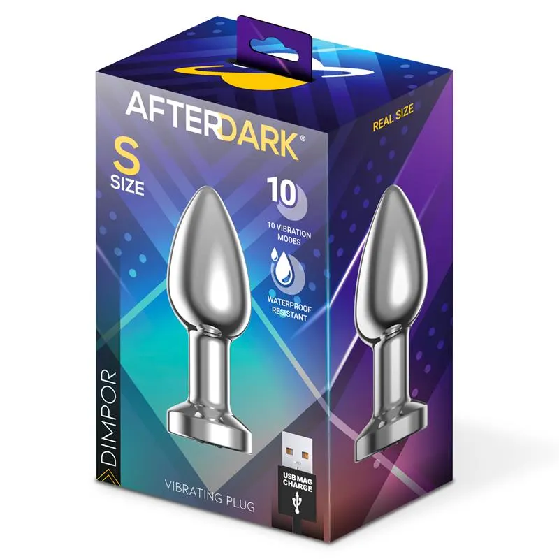 Dimpor Plug Anal Cromado con Vibración USB Magnético Talla S · AFTERDARK · Anal — photo 12