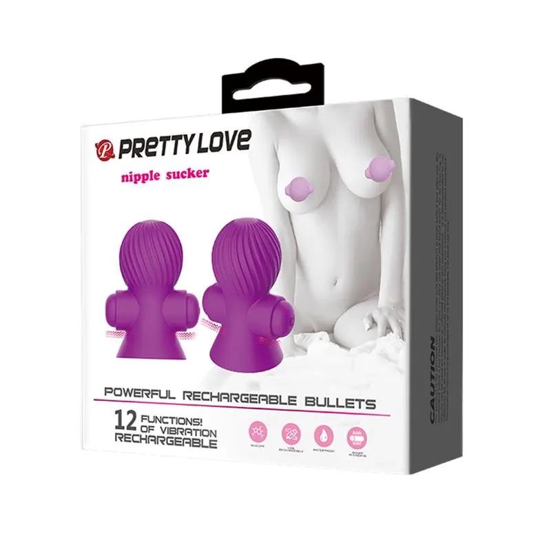 Funda para los Pezones con Vibración Rosa · PRETTYLOVE · Estimuladores de Clítoris — Foto 8