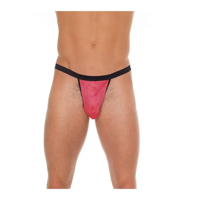 Tanga Rojo y Negro Talla Única · AMORABLE · Tangas y Braguitas