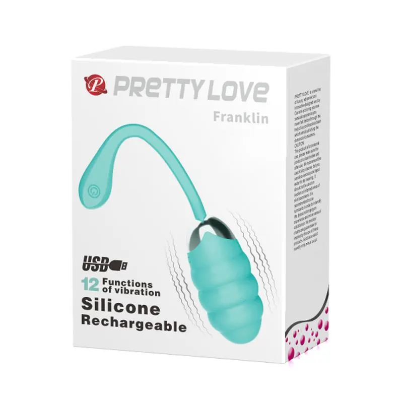Huevo Vibrador Franklin USB Silicona · PRETTYLOVE · Huevos y Balas Vibradoras — Foto 4