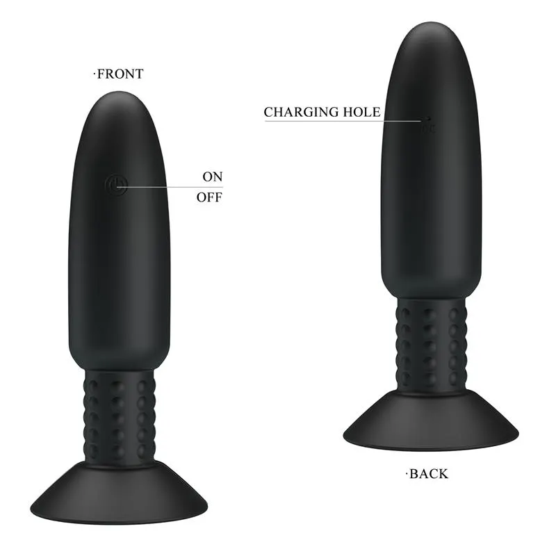 Plug Anal con Vibración y Rotación con Control Remoto USB · PRETTYLOVE · Vibradores — Foto 4