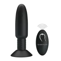 Plug Anal con Vibración y Rotación con Control Remoto USB · PRETTYLOVE · Vibradores
