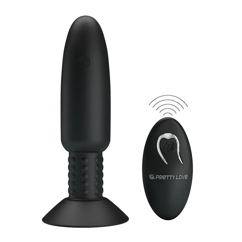 Plug Anal con Vibración y Rotación con Control Remoto USB · PRETTYLOVE · Vibradores
