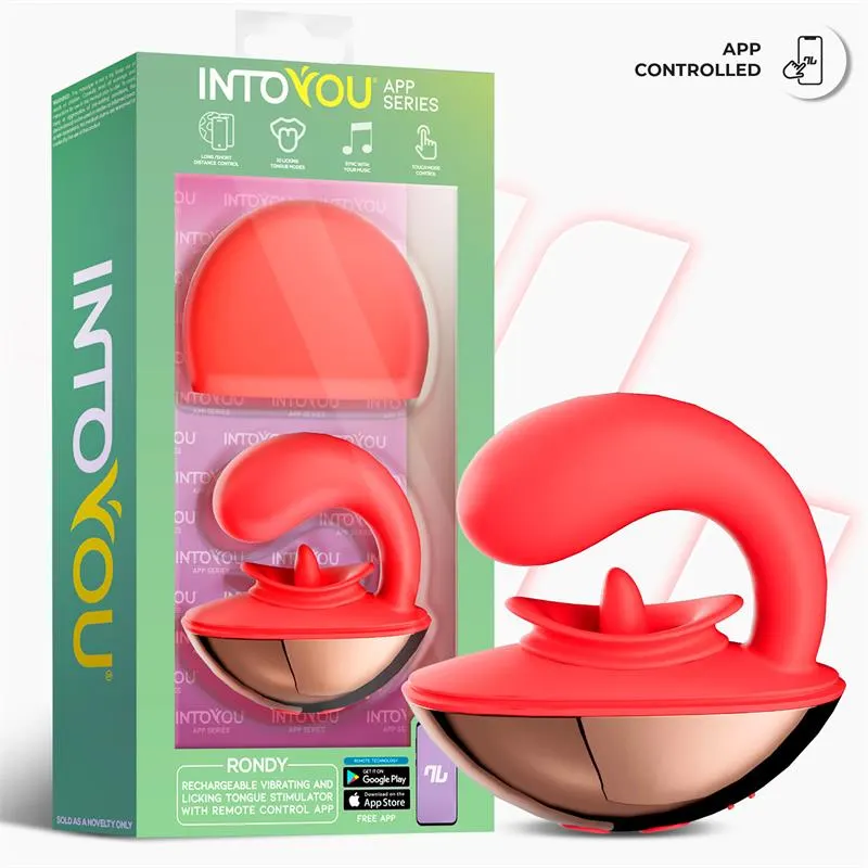 Rondy Estimulador con Vibración y Lengua con App · INTOYOU APP SERIES · Estimuladores de Clítoris — Foto 2