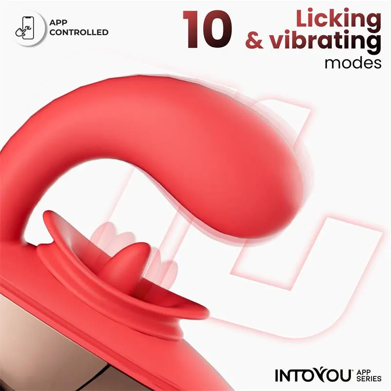 Rondy Estimulador con Vibración y Lengua con App · INTOYOU APP SERIES · Estimuladores de Clítoris — Foto 4
