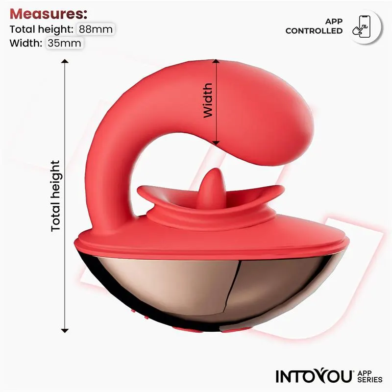 Rondy Estimulador con Vibración y Lengua con App · INTOYOU APP SERIES · Estimuladores de Clítoris — Foto 9
