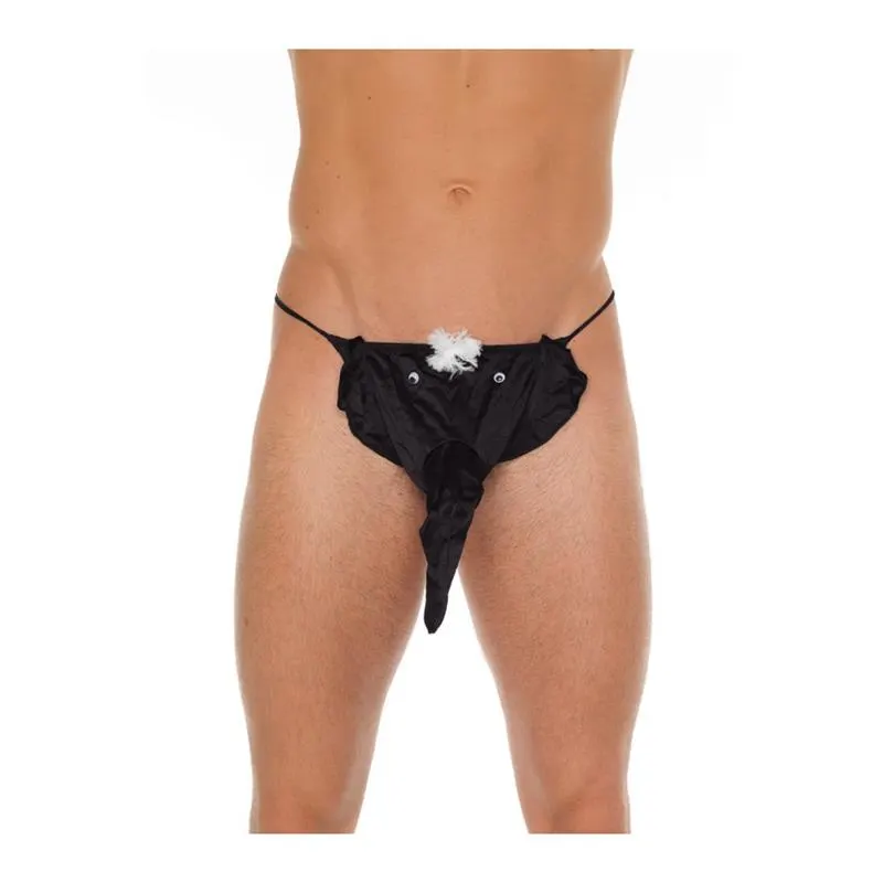 Tanga Elefante Negro Talla Única · AMORABLE · Tangas y Braguitas