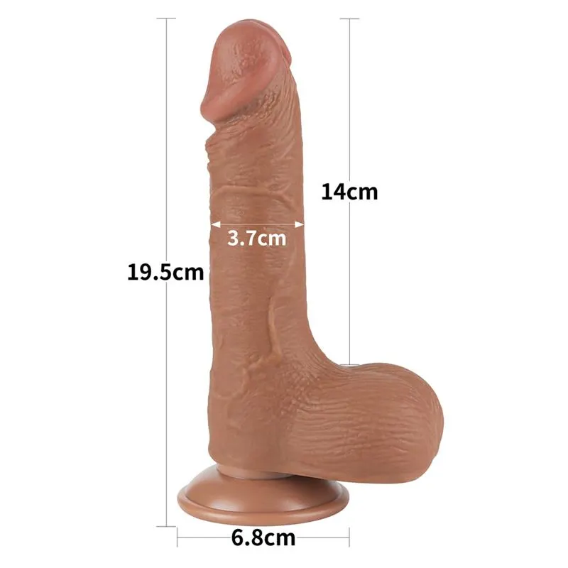 Dildo con Piel Retractil Bronceado · LOVETOY · LOVETOY · Dildos — photo 11