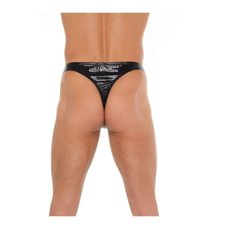 Tanga Negro Brillante Talla Única · AMORABLE · Tangas y Braguitas — Foto 2