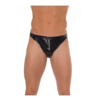 Tanga Negro Brillante Talla Única · AMORABLE · Tangas y Braguitas
