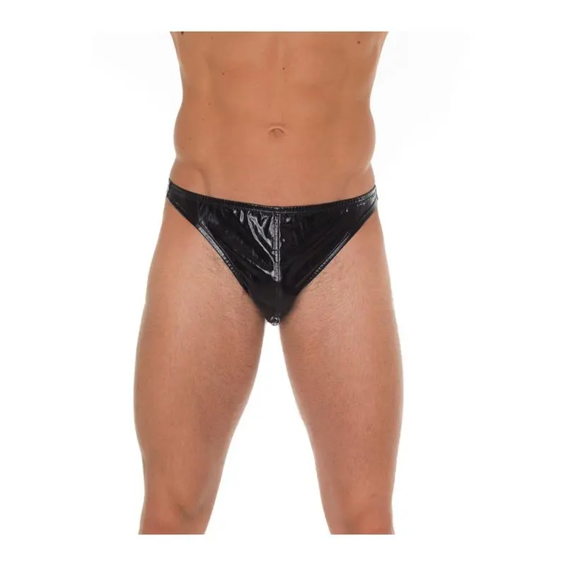 Tanga Negro Brillante Talla Única · AMORABLE · Tangas y Braguitas