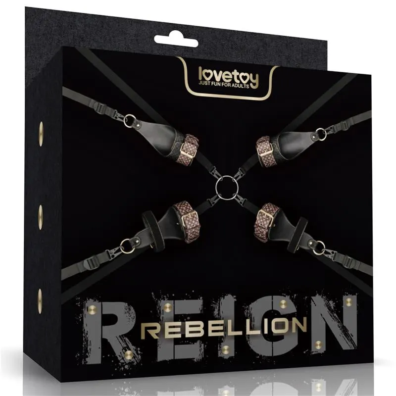 Restricciones para la Cama Rebellion Reign · LOVETOY · Esposas y Ataduras