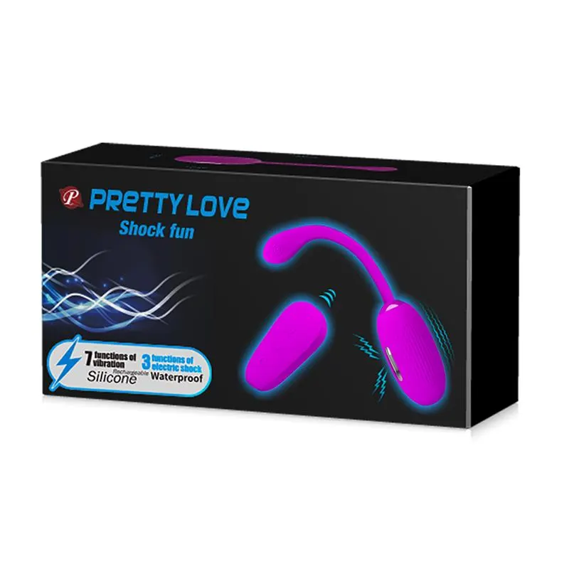 Shock Fun Huevo Vibrador con Electro Shock y Control Remoto · PRETTYLOVE · Huevos y Balas Vibradoras — Foto 10