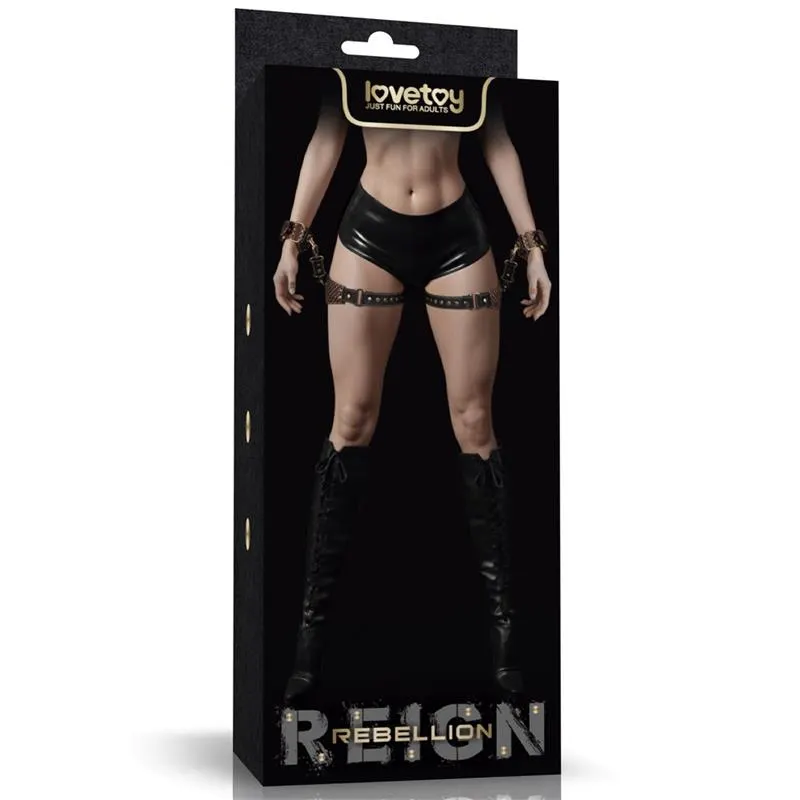 Rebellion Reign Set de Restricciones para Muslos y Muñecas · LOVETOY · Esposas y Ataduras — photo 20