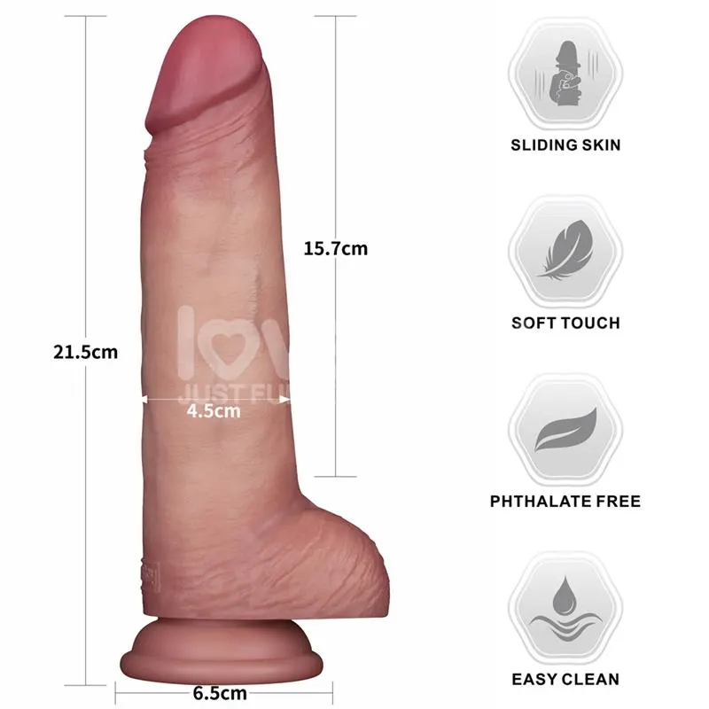 Sliding PRO II Dildo Piel Deslizante-Retractil Dual-layer 8.5 · LOVETOY · Dildos — Foto 14