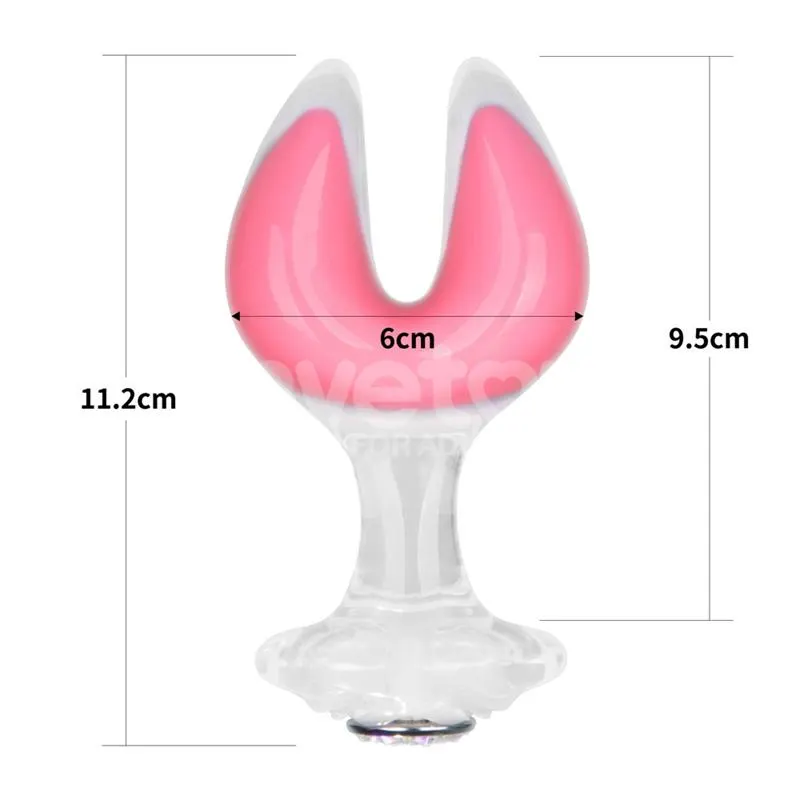 Gemoria Plug Anal Silicona Doble Punta Brilla en la Oscuridad · LOVETOY · Anal — Foto 11