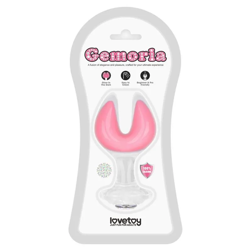 Gemoria Plug Anal Silicona Doble Punta Brilla en la Oscuridad · LOVETOY · Anal — Foto 12