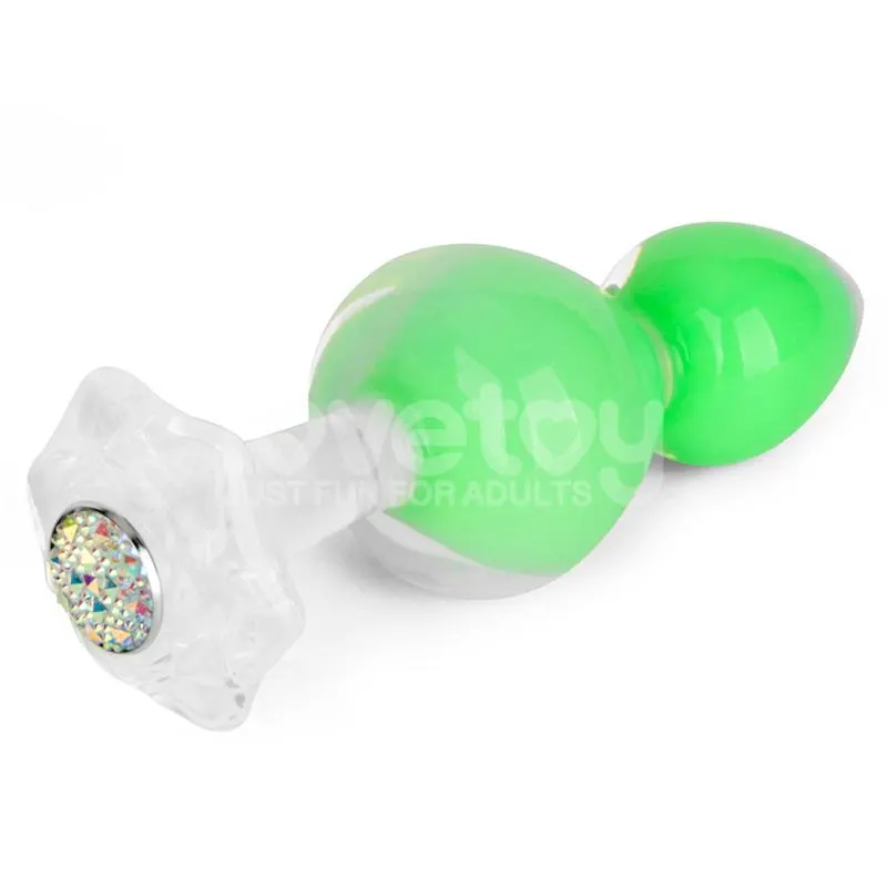 Gemoria Plug Anal Silicona Bola Interna Acero Brilla en la Oscuridad · LOVETOY · Anal — Foto 5