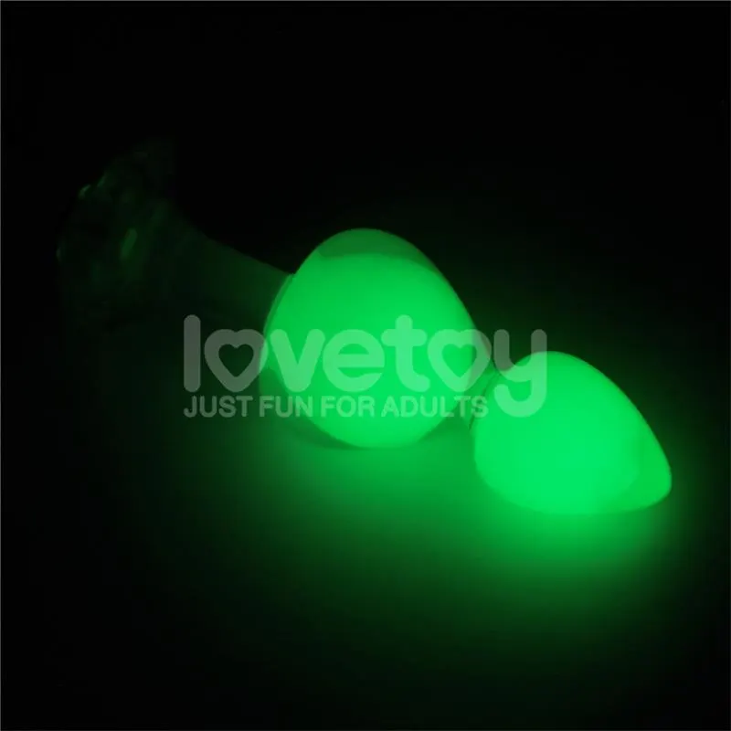 Gemoria Plug Anal Silicona Bola Interna Acero Brilla en la Oscuridad · LOVETOY · Anal — Foto 6