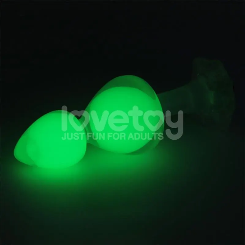 Gemoria Plug Anal Silicona Bola Interna Acero Brilla en la Oscuridad · LOVETOY · Anal — Foto 7