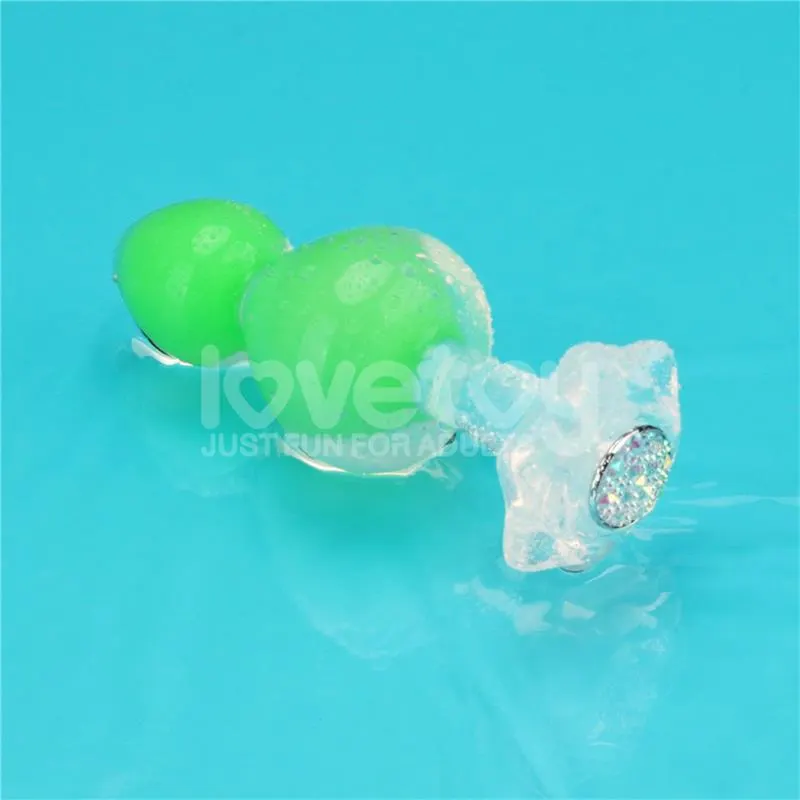 Gemoria Plug Anal Silicona Bola Interna Acero Brilla en la Oscuridad · LOVETOY · Anal — Foto 8