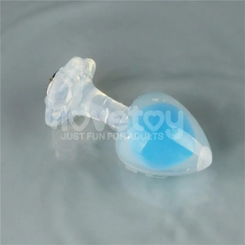 Gemoria Plug Anal Silicona Bola Interna Acero Brilla en la Oscuridad · LOVETOY · Anal — Foto 9