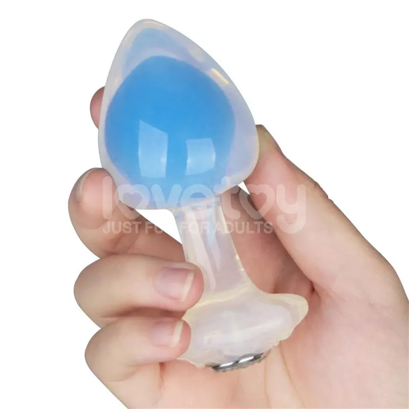 Gemoria Plug Anal Silicona Bola Interna Acero Brilla en la Oscuridad · LOVETOY · Anal — Foto 10