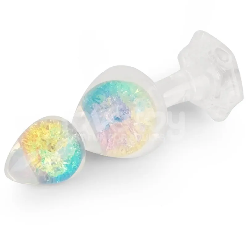Gemoria Plug Anal de Silicona con Centro de Cristal Multicolor · LOVETOY · Anal — photo 3