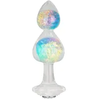 Gemoria Plug Anal de Silicona con Centro de Cristal Multicolor · LOVETOY · Anal