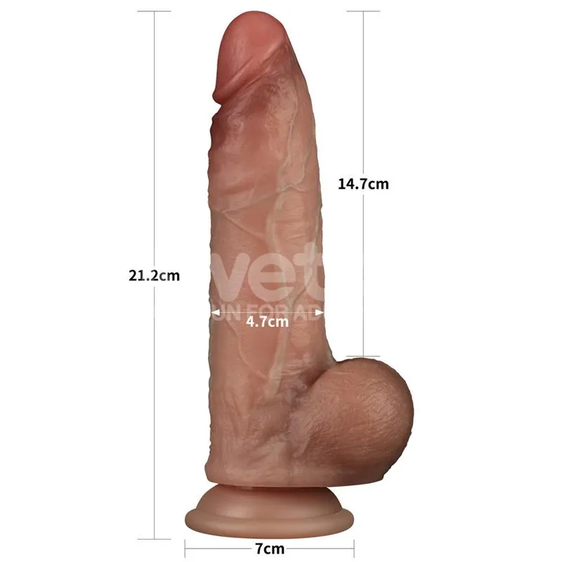Sliding Pro Dildo Piel Deslizante-Retractil Dual Layer 8.5 · LOVETOY · Dildos — Foto 14
