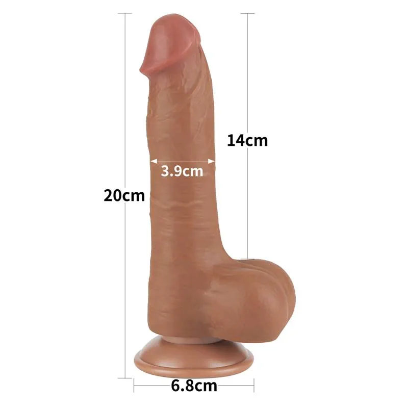 Dildo con Piel Retractil 8 Bronceado · LOVETOY · Dildos — Foto 10
