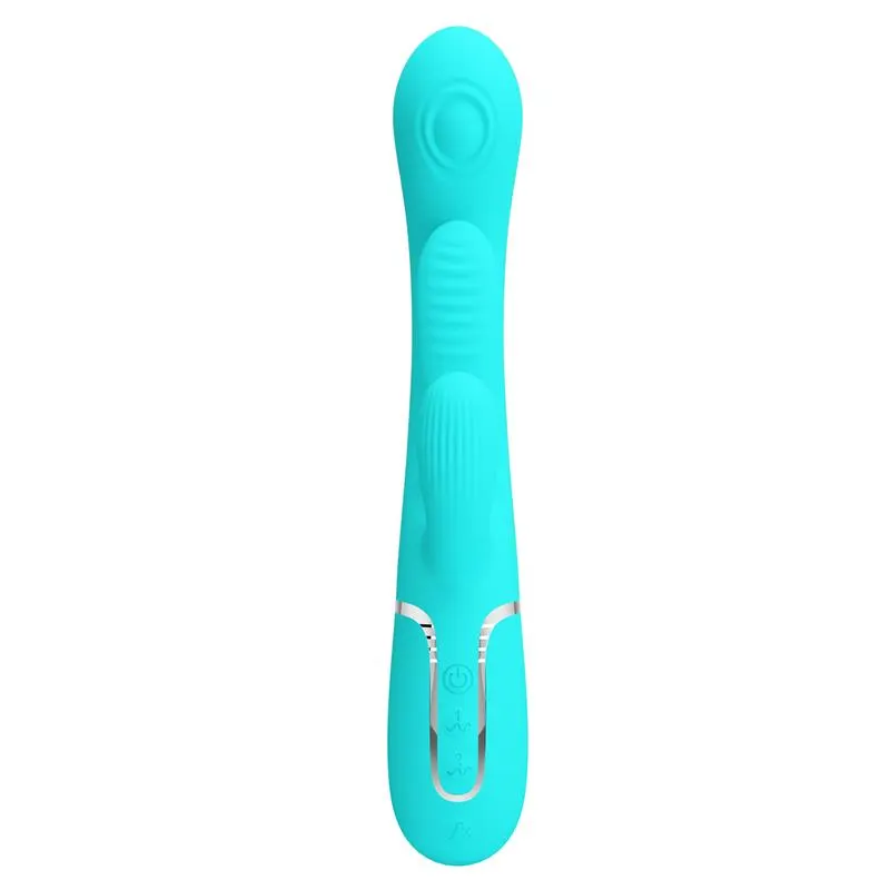 Shania Vibrador con Lengua y Thumping Turquesa · PRETTYLOVE · Vibradores — photo 3
