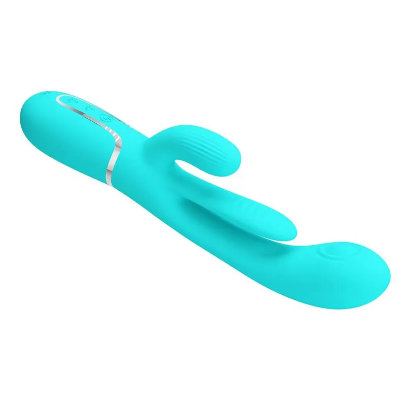 Shania Vibrador con Lengua y Thumping Turquesa · PRETTYLOVE · Vibradores — photo 5