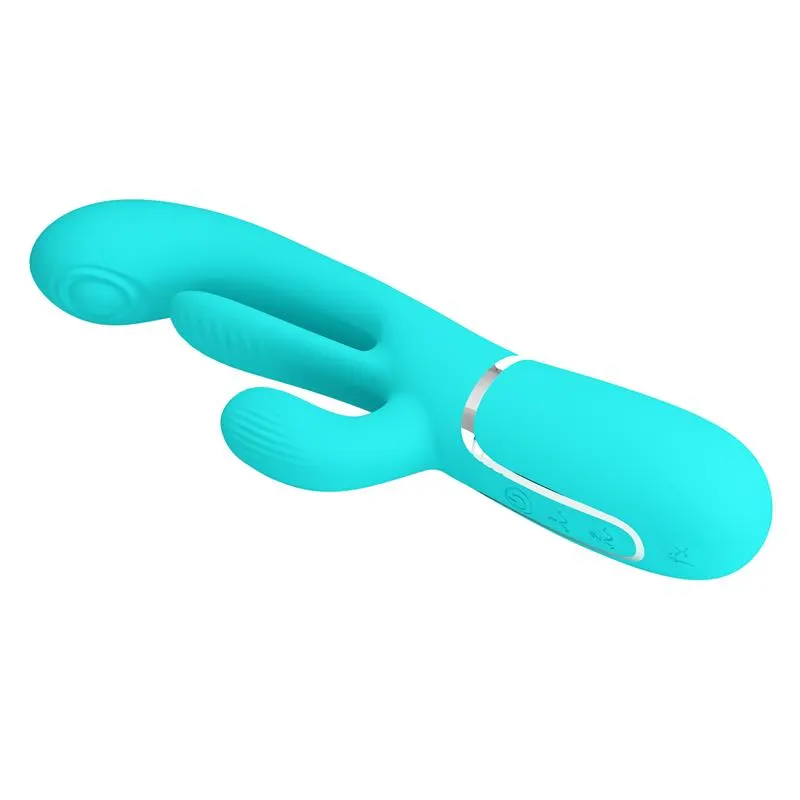 Shania Vibrador con Lengua y Thumping Turquesa · PRETTYLOVE · Vibradores — photo 6