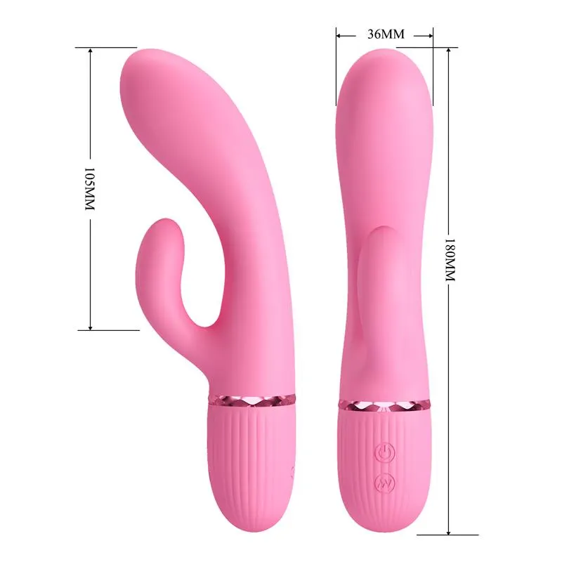 Marski Vibrador con Rabbit Punto G Rosa · PRETTYLOVE · Vibradores — Foto 9