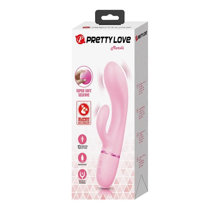 Marski Vibrador con Rabbit Punto G Rosa · PRETTYLOVE · Vibradores — Foto 10