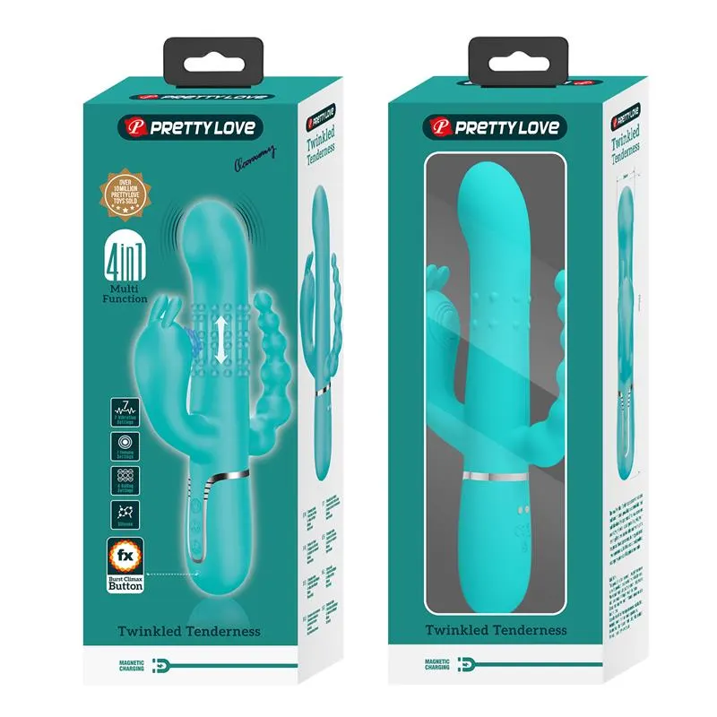 Cammy Vibrador con Bolas Rotadoras y Cadena Anal · PRETTYLOVE · Vibradores — Foto 11