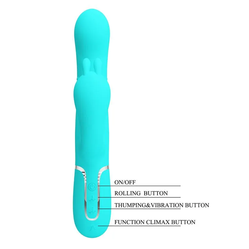 Cammy Vibrador con Bolas Rotadoras y Cadena Anal · PRETTYLOVE · Vibradores — Foto 8